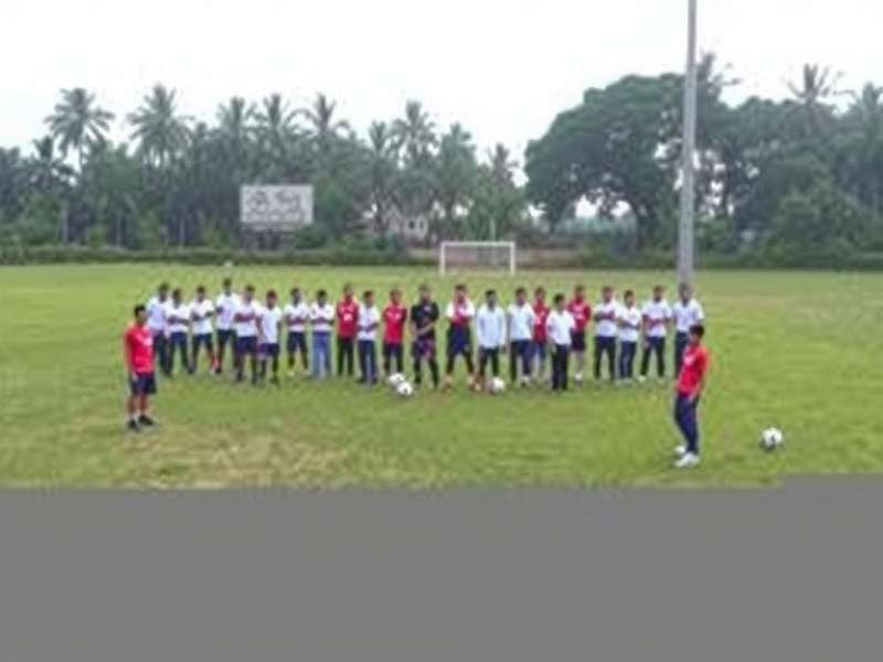 Youth football academy training
